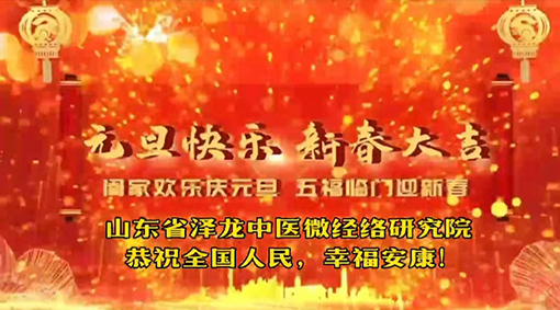 ​山东省泽龙中医微经络研究院祝大家元旦快乐 新春大吉 世人安康